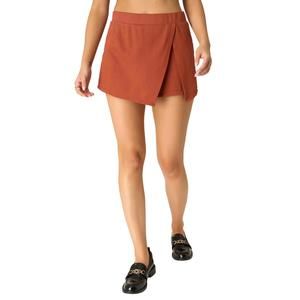NEW PROJECT SOCIAL T other side terry skort in summer rust